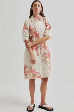 Sirmione Shirt Dress Spiced Coral