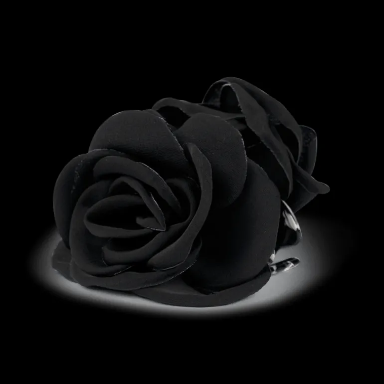 Smooth Rosa Hair Claw Obsidian Black