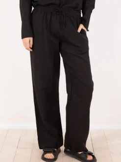 Sonar Linen Pants Black