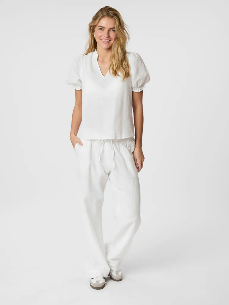 Sonar Linen Pants White