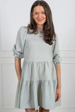 Sonja Dress White/Green