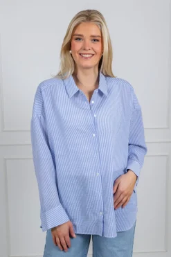 Sonja Shirt Blue/White Stripe