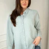 Sonja Shirt Green/White
