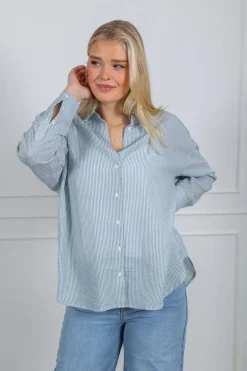 Sonja Shirt Green/White