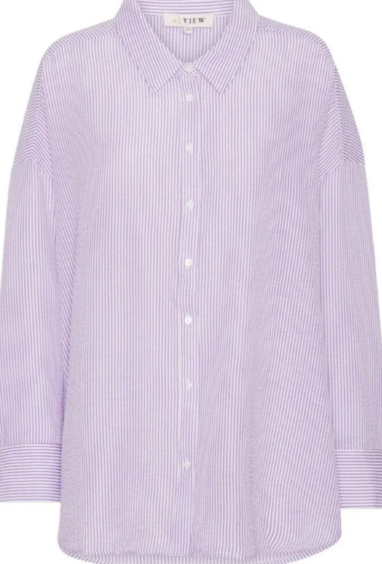Sonja Shirt Purple/White