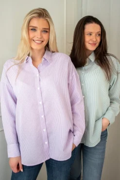 Sonja Shirt Purple/White