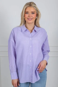 Sonja Shirt Purple/White