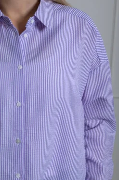 Sonja Shirt Purple/White
