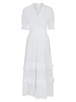 Sophie S Voile Dress White