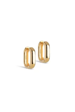 Square 18 Mm Earrings Gold