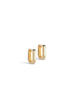 Square 12 Mm Earrings Gold