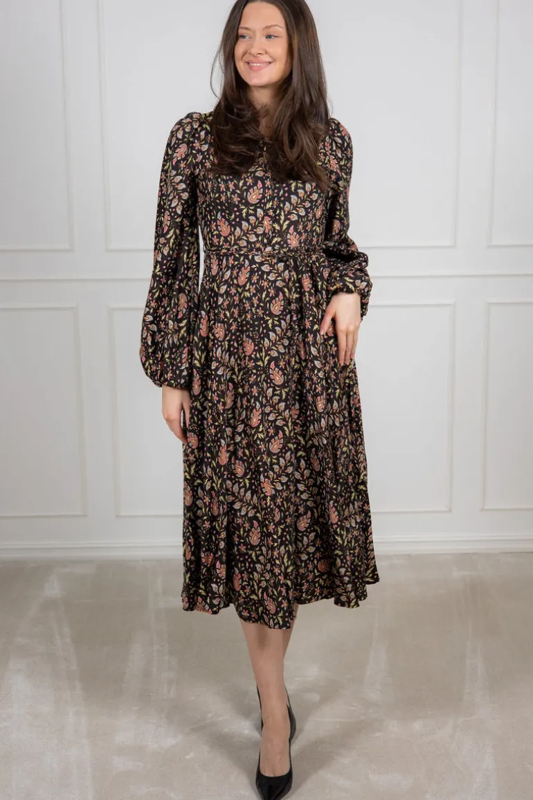 Striped Collared Midi Dress Petite Paisley