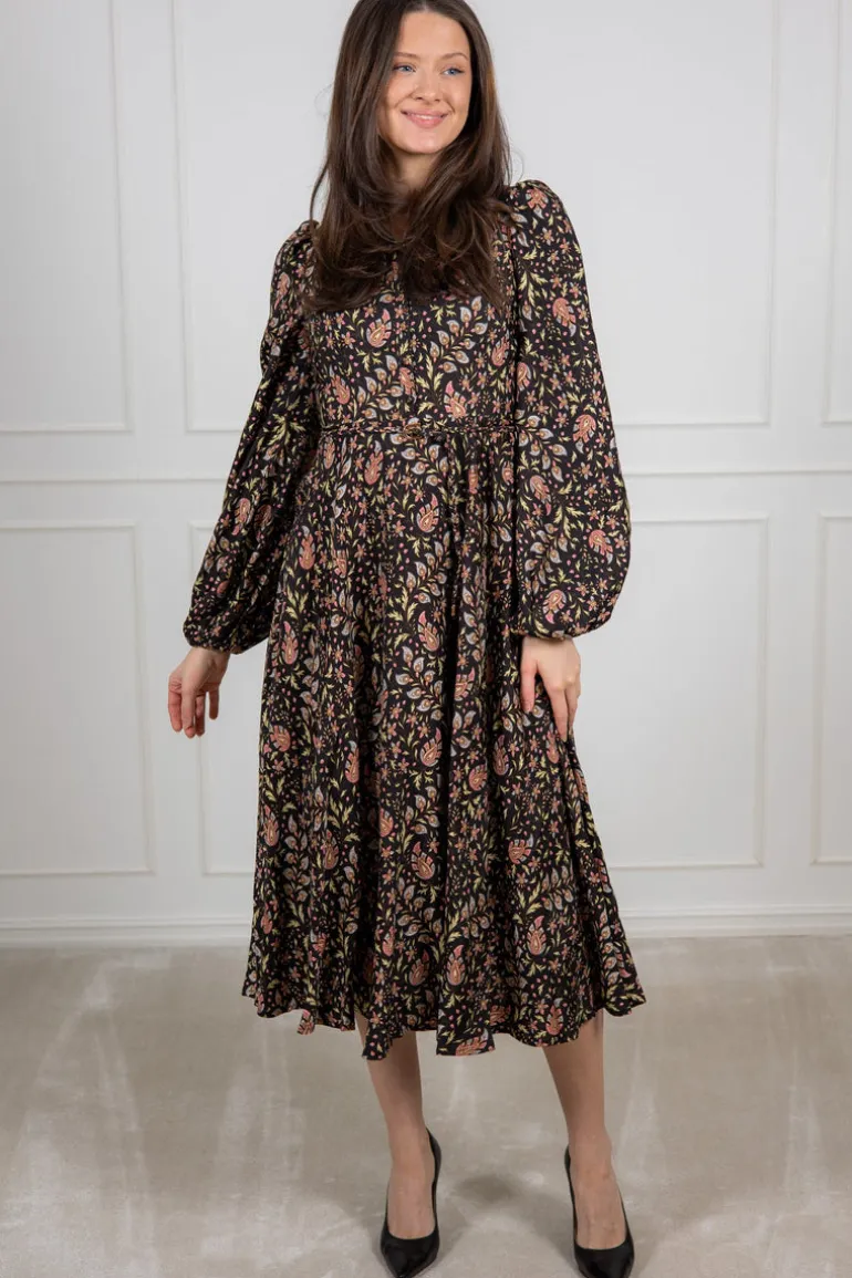 Striped Collared Midi Dress Petite Paisley