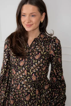 Striped Collared Midi Dress Petite Paisley