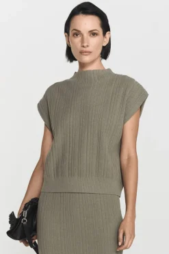 Sylvie Funnel Top Khaki