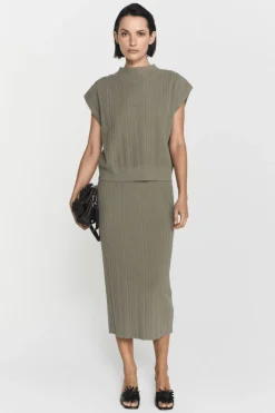 Sylvie Funnel Top Khaki