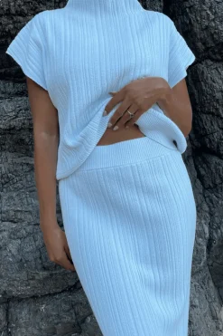 Sylvie Funnel Top Off White