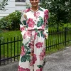 Tailored Satin Bermuda Night Bloom