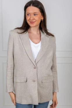 Tania-Rita Ls Relaxed Blazer Nomad Melange