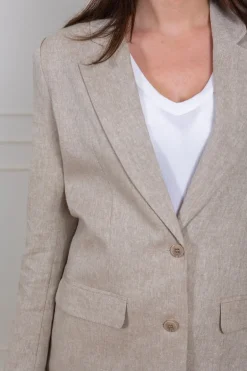 Tania-Rita Ls Relaxed Blazer Nomad Melange