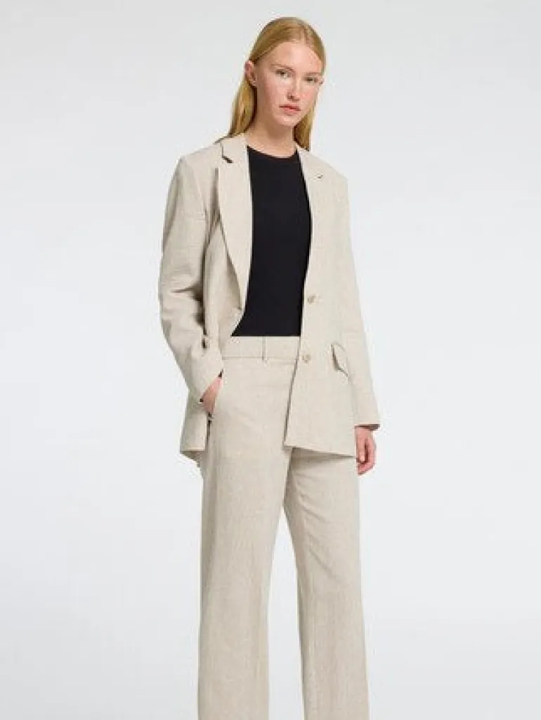 Tania-Rita Ls Relaxed Blazer Nomad Melange