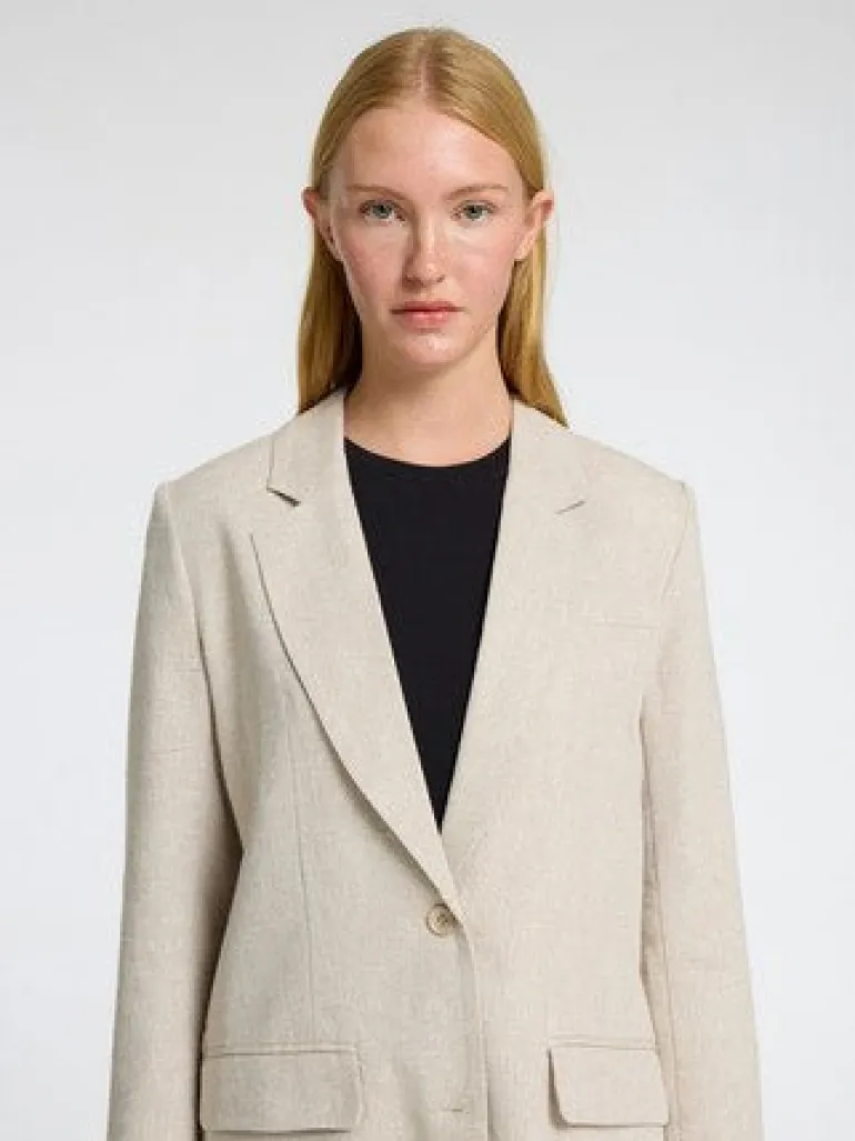 Tania-Rita Ls Relaxed Blazer Nomad Melange