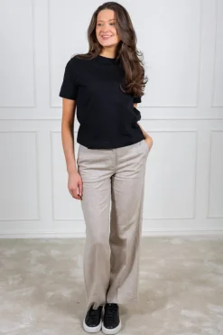 Tania-Rita Mw Wide Pant Nomad Melange