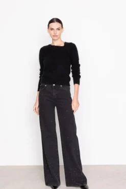 Taylor Embellished Washed Black