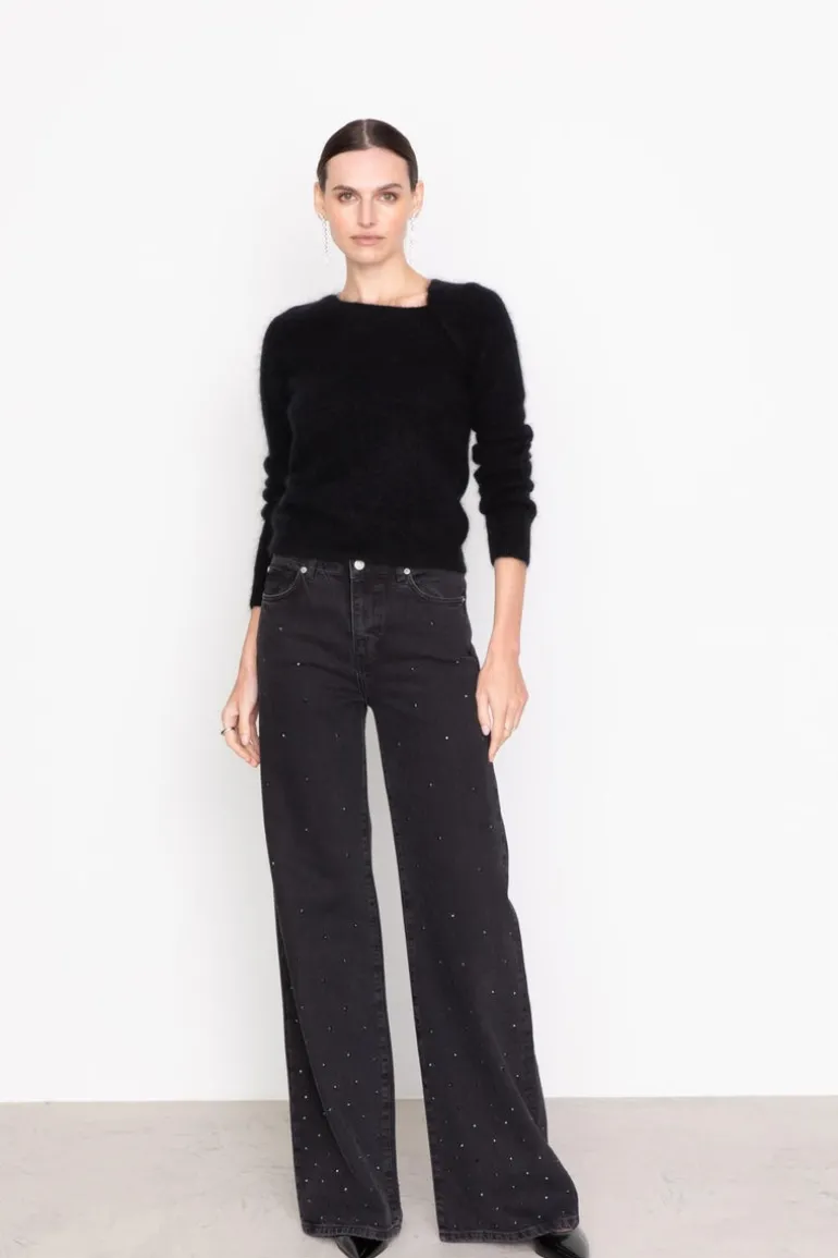 Taylor Embellished Washed Black