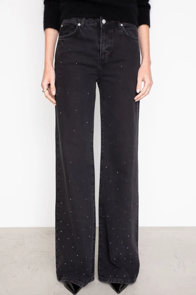 Taylor Embellished Washed Black