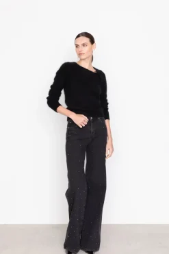 Taylor Embellished Washed Black