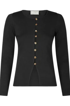 Teller Knit Blouse Black
