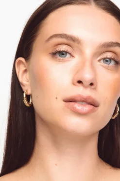 The Big Triangle Hoops Gold