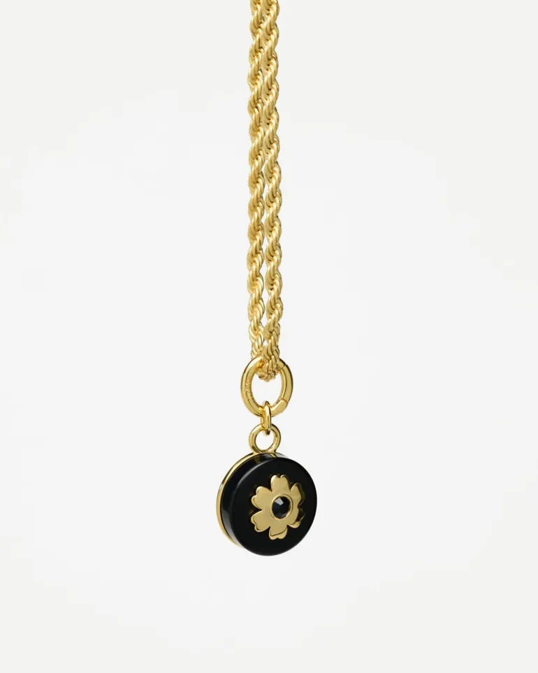 The Black Flower Charm