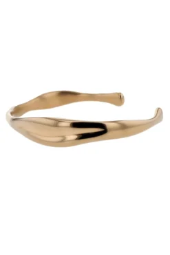 The Wave Bangle Bracelet Gold