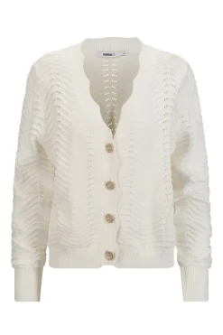 The Wave Inez Cardigan White