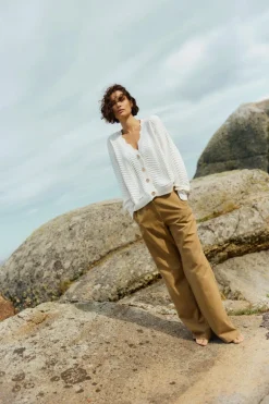 The Wave Inez Cardigan White