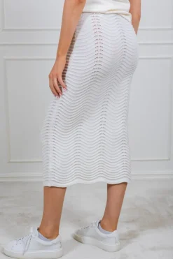 The Wave Liva Skirt White