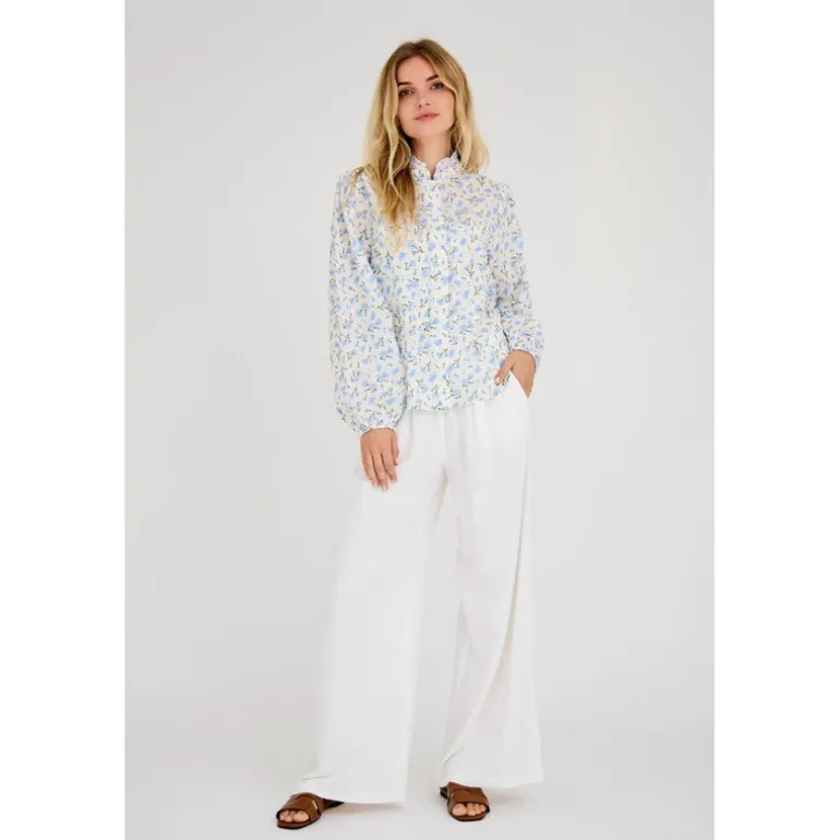 Tiffany Shirt White/Blue
