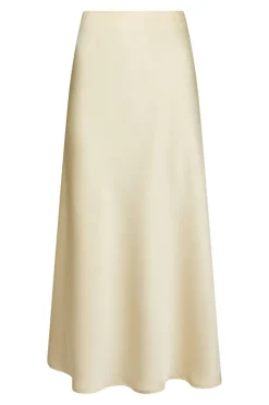 Vicky Heavy Sateen Skirt Light Yellow