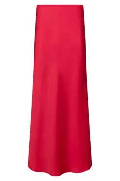 Vicky Heavy Sateen Skirt Red