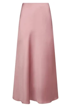 Vicky Heavy Sateen Skirt Evening Rose