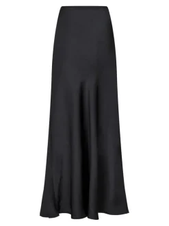 Vicky Heavy Sateen Skirt Black
