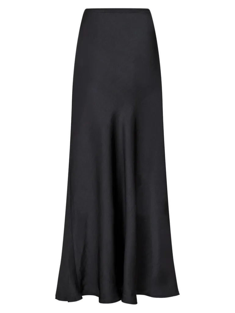 Vicky Heavy Sateen Skirt Black