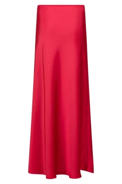 Vicky Heavy Sateen Skirt Red