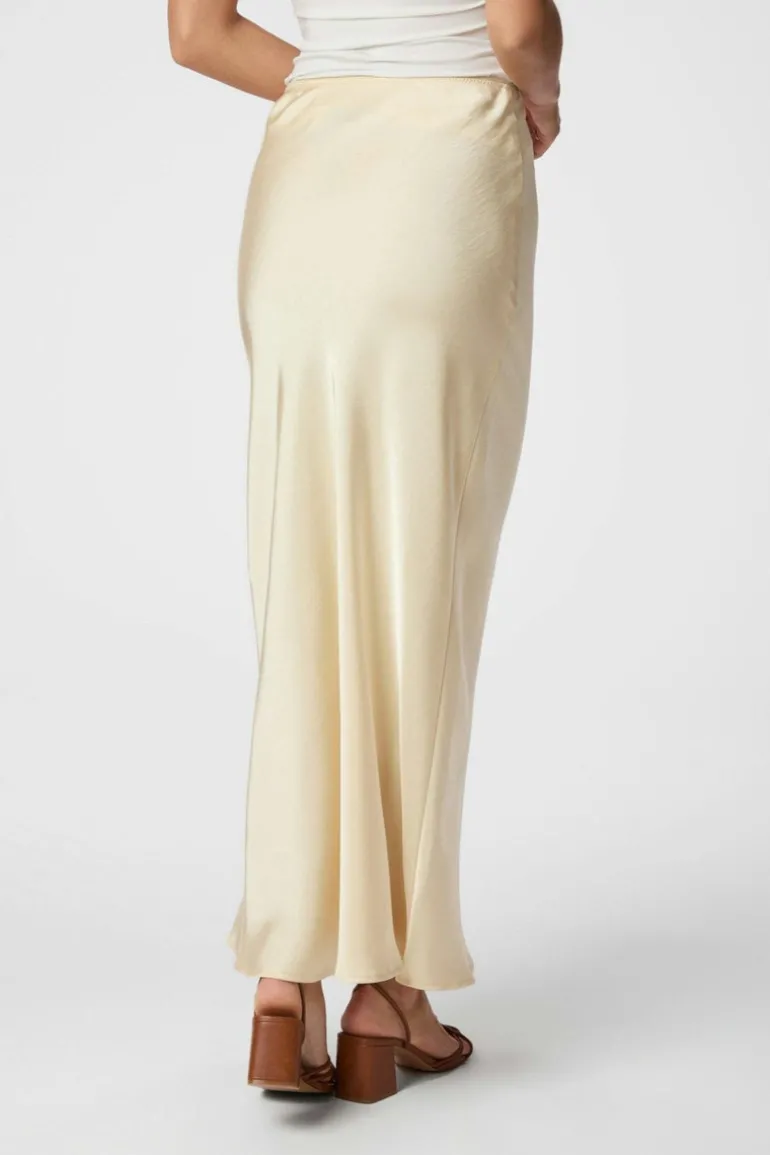 Vicky Heavy Sateen Skirt Light Yellow
