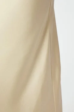 Vicky Heavy Sateen Skirt Light Yellow