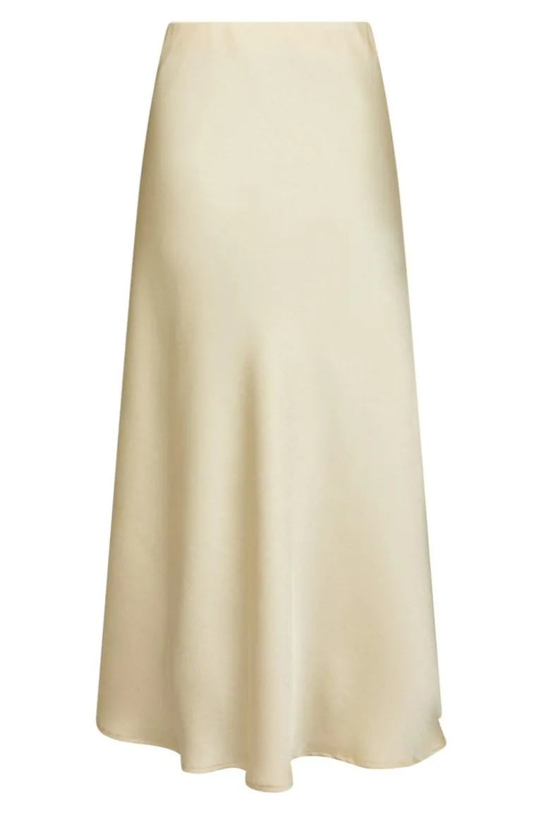 Vicky Heavy Sateen Skirt Light Yellow