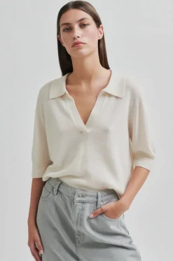 Vilena Knit Ss White Alyssum