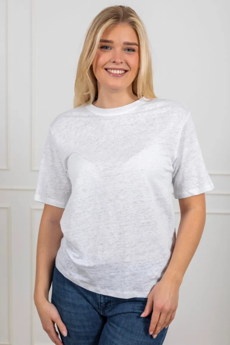 Vilja Linen Ss Tee Bright White